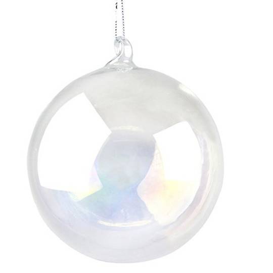 Indent - Set 24, Glass Ball Clear, Soap Bubble 6cm